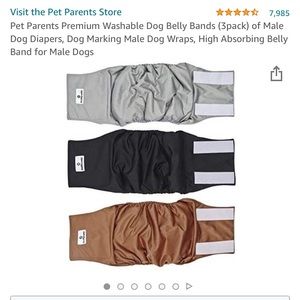 Male dog diapers size large 3 pack